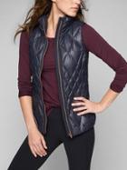 Athleta Womens Responsible Down Vest Navy/ Cassis Size S