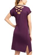 Athleta Womens Crossback Sweatshirt Dress Size L - Wild Bloom