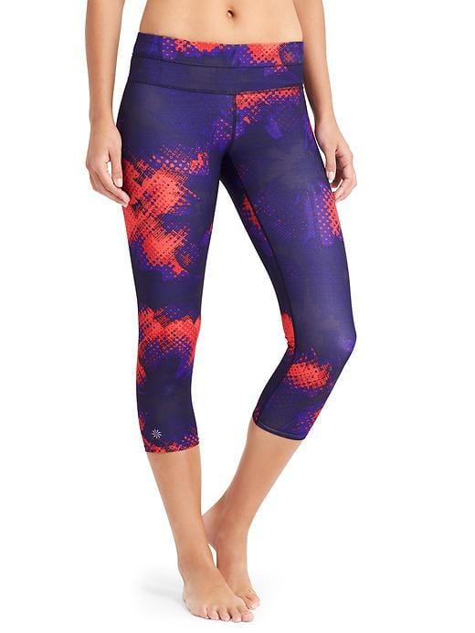 Athleta Womens Electro Sonar Capri Vibrant Cobalt Size Xxs