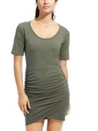 Athleta Womens Seeker Tee Dress Size L Tall - Jasper Green Heather