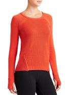 Athleta Womens Uplands Sweater Size L - Grenadine Red