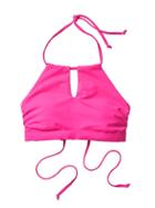 Athleta Womens High Neck Keyhole Bikini Size L - Paradise Pink