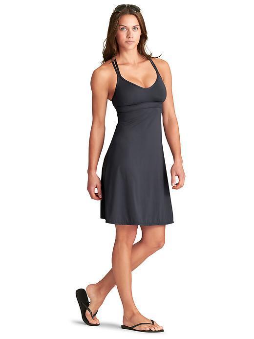 Athleta Womens Coastline Swim Dress Size L - Asphalt