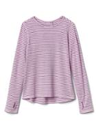 Athleta Girl Striped Envelope Back Top