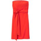 Athleta Strapless Anywhere Dress - Saffron Red