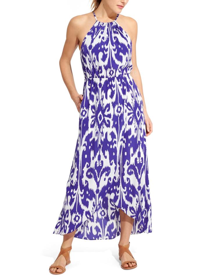 Ikat Bloom Ripple Maxi Dress