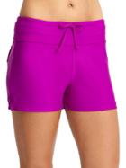 Athleta Womens Fun In The Sun Swim Short 2 Size L - Jazzy Purple