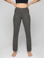 Athleta Womens Powervita Straight Leg Pant Size L Tall - Black Heather