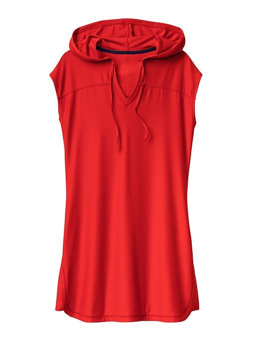 Athleta Womens Wick-it Hoodie Coverup Size 1x Plus - Saffron Red