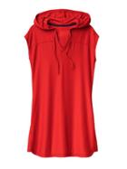 Athleta Womens Wick-it Hoodie Coverup Size 1x Plus - Saffron Red