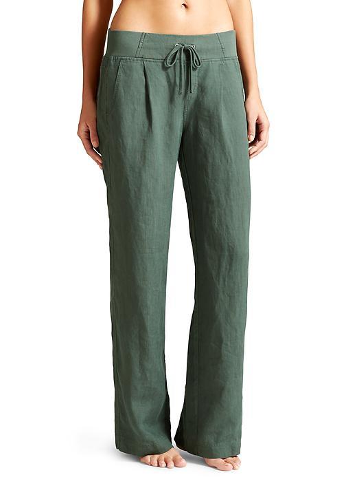 Athleta Womens Linen Reverie Pant Size 0 - Jasper Green