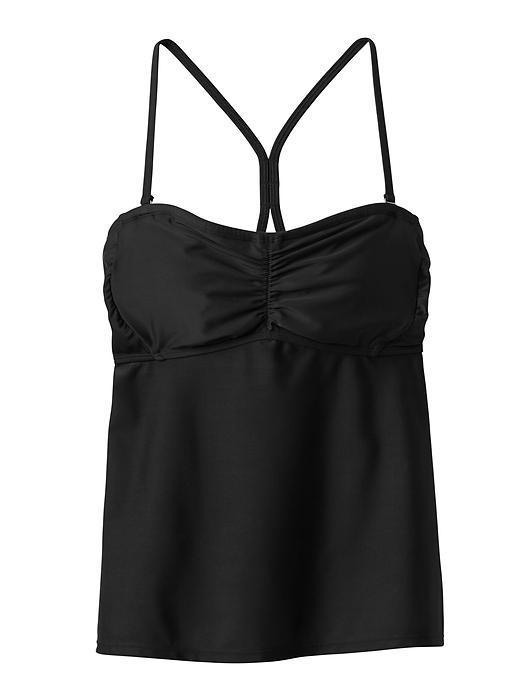 Athleta Womens Bandeau Tankini Size 32b/c Tall - Black