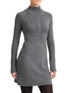 Athleta Womens Olympia Sweater Dress Size L Tall - Medium Grey Heather