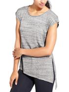 Athleta Womens Side Tie Tee Size L - Grey