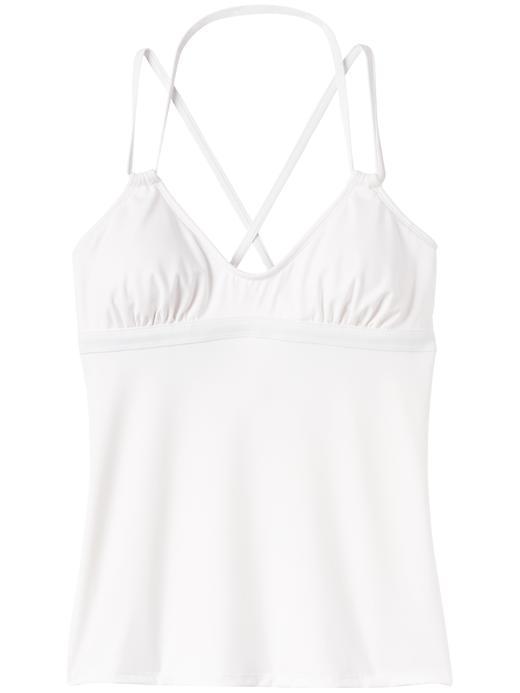 Athleta Womens Scoop Tankini Size L Tall - Bright White