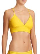Athleta Womens Strappy Bikini Size L - Marigold