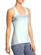 Athleta Womens Galactic Chi Tank Size L - Water Blue/ Silver Shimmer