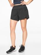 Athleta Womens Laser Run 2 In 1 Short 4 Inches Black Size Xs