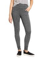 Athleta Womens Herringbone Metro High Waisted Legging Size M Tall - Black