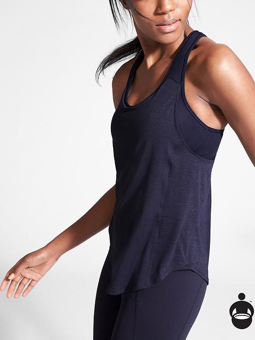 Athleta Womens Hullabraloo Support Top Size 32c - Navy/lotus Lady Neon
