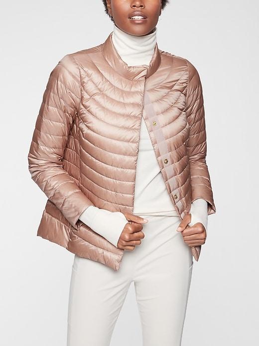 Athleta Womens Downkind Jacket Nouveau Rose Size M