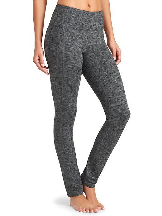 Athleta Womens Skinny Up Pant Size L Tall - Black Heather