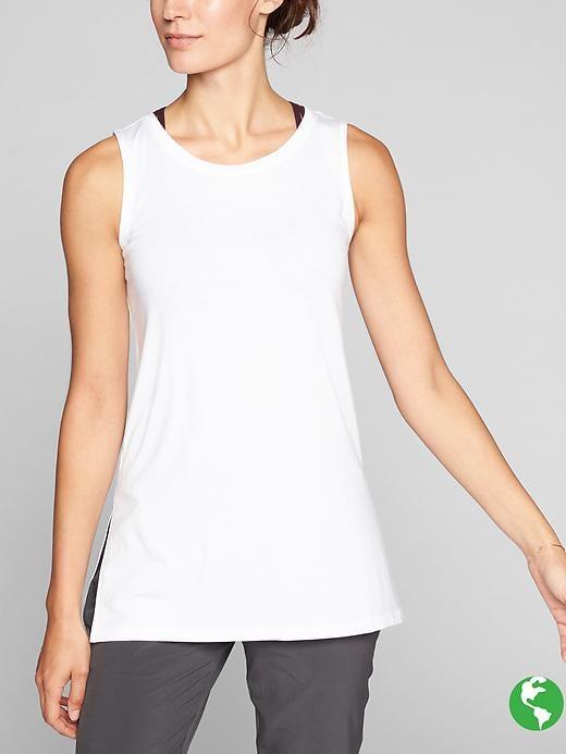 Athleta Womens Threadlight Layering Tank Size L Tall - Bright White