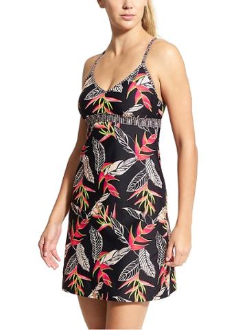 Athleta Womens Printed Shorebreak Dress Multi Floral Size Xxs