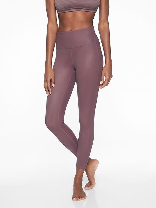 Athleta Womens High Rise Shine Chaturanga Tight Dusty Plum Size Xxs
