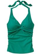 Athleta Womens Tara Halter Tankini Size 38b/c - Peridot Green