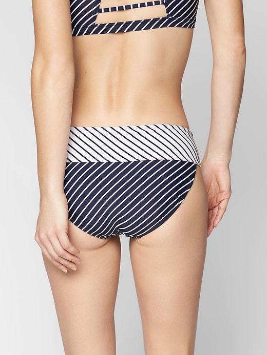 Athleta Womens Offshore Tie Bottom White/ Dress Blue Size Xxs