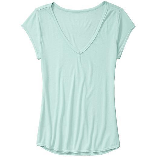 Athleta Easy V Sugar Wash Tee - Glass Blue