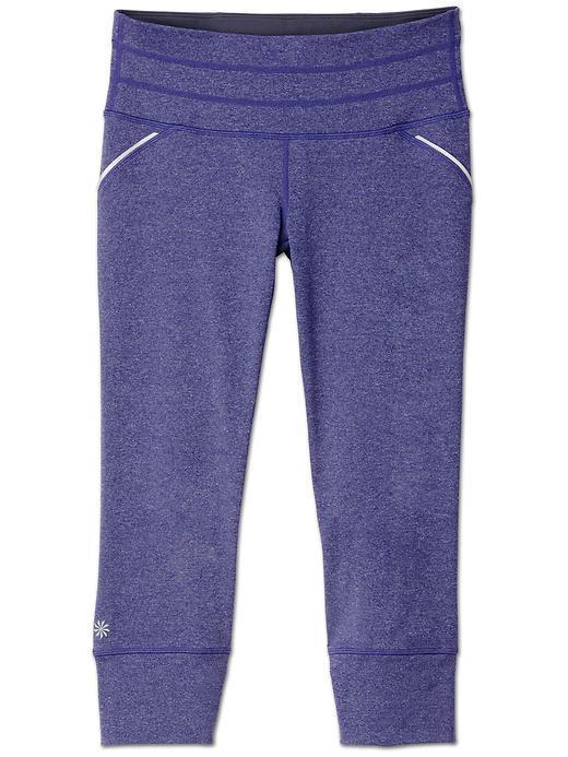 Athleta Relay Capri - Night Blue Heather/ Asphalt