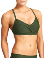 Athleta Womens Twister Bikini Size 32d/dd - Spire Green