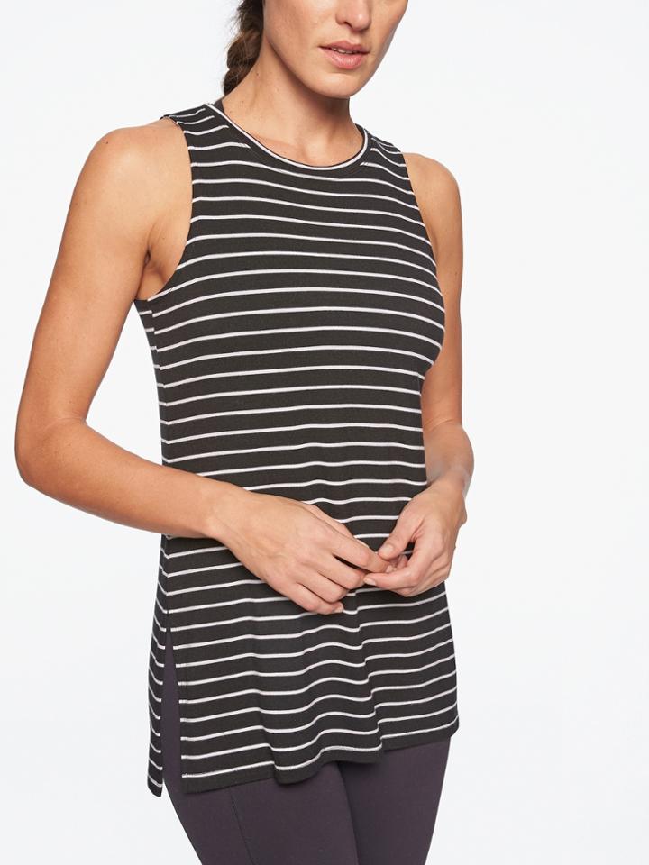 Stripe Threadlight Layering Tank