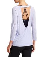Athleta Womens Clarity Top Size M - Aster Blue