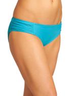 Athleta Womens Shirred Bottom Size M - Bora Bora Blue