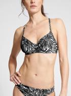 Athleta Womens Palms Kaimana Bikini Size 32b/c - Black/white