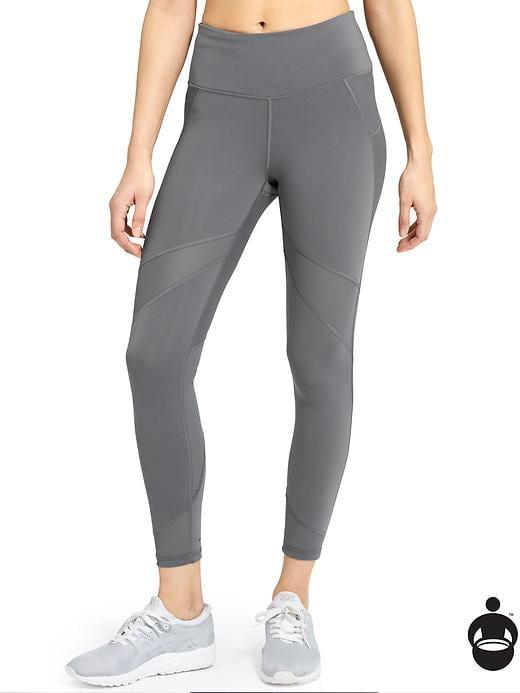 Athleta Womens Stealth Mesh 7/8 Tight Size S Tall - Shadow Grey