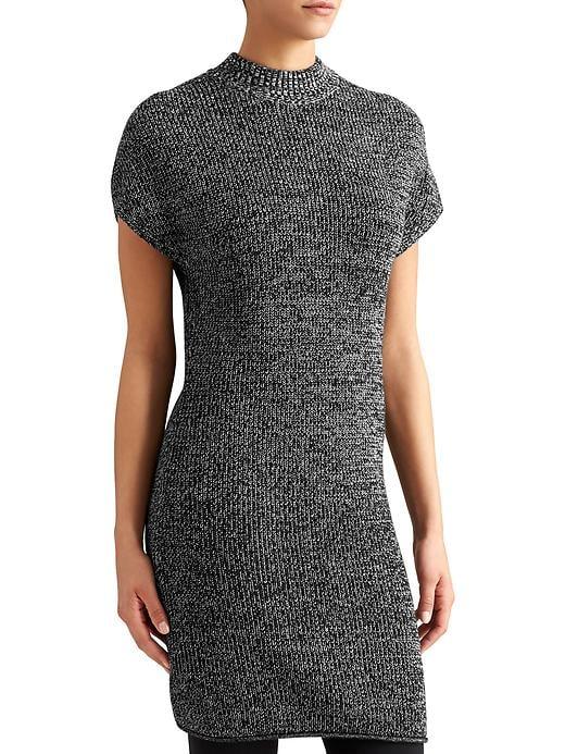 Athleta Womens Pinewood Sweater Dress Black Marl Size Xl