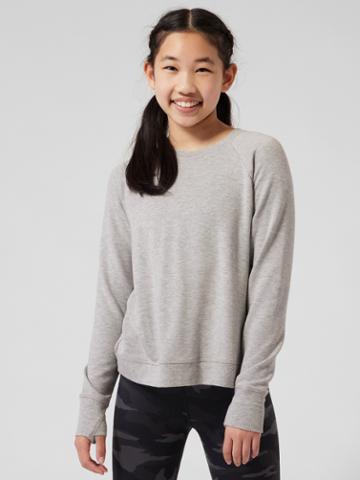 Athleta Girl Cozy Cross Your Fingers Sweatshirt