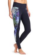 Athleta Womens High Rise Bloom Chaturanga Tight Size L Tall - Navy