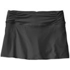 Athleta Shirred Band Swim Skirt - Black