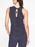Athleta Womens Cloudlight Twist Back Tank Navy Size S