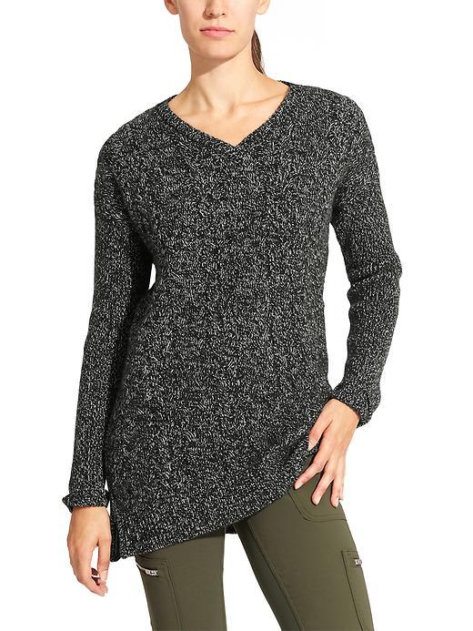 Athleta Womens Northern Lights Tunic Size L - Black/dove Marl