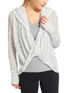 Athleta Womens Infinity Hoodie Size M - White Space Dye