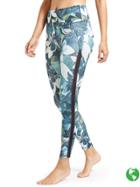 High Rise Tropical Mesh Chaturanga 7/8 Tight