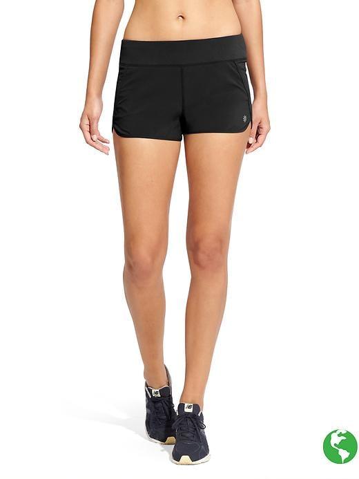 Athleta Womens Track This Run Short Size S - Black