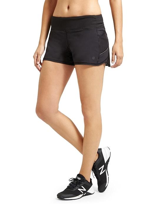 Athleta Womens Ready Set Go Short 4 Black Size S