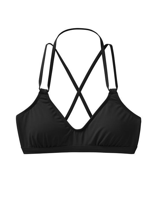 Athleta Womens Scoop Bikini Size L - Black